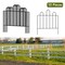10 Pack Rustproof Decorative Garden Fence Panels - 23.6in H x 10ft L Metal Animal Barrier, Snap-On Border for Lawns & Gardens